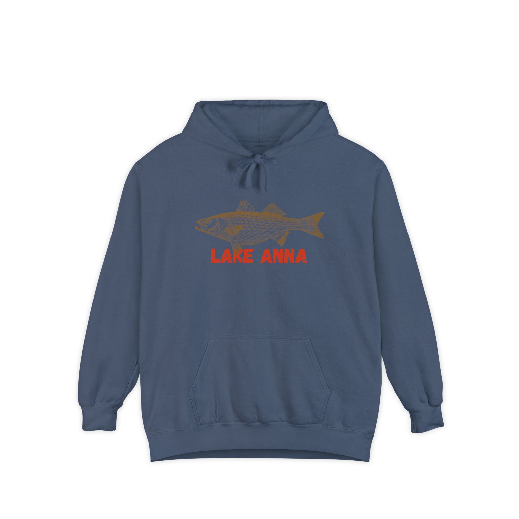 Lake Anna Fish Hoodie, Casual Pullover, Unisex Sweatshirt, Outdoor Apparel, Gift for Fishermen, Lake Lover Hoodie