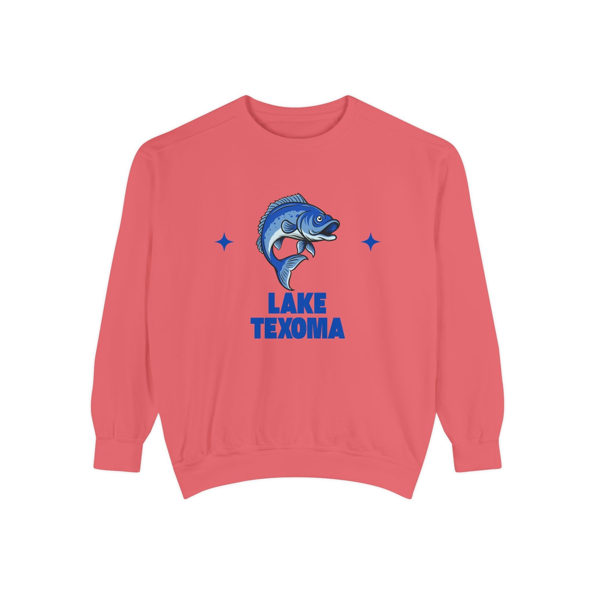 Lake Texoma Fish Design Unisex Sweatshirt | Cozy Fishing Apparel, Casual Wear, Gift for Anglers, Lake Day Outfit, Nature Lovers Sweatshirt