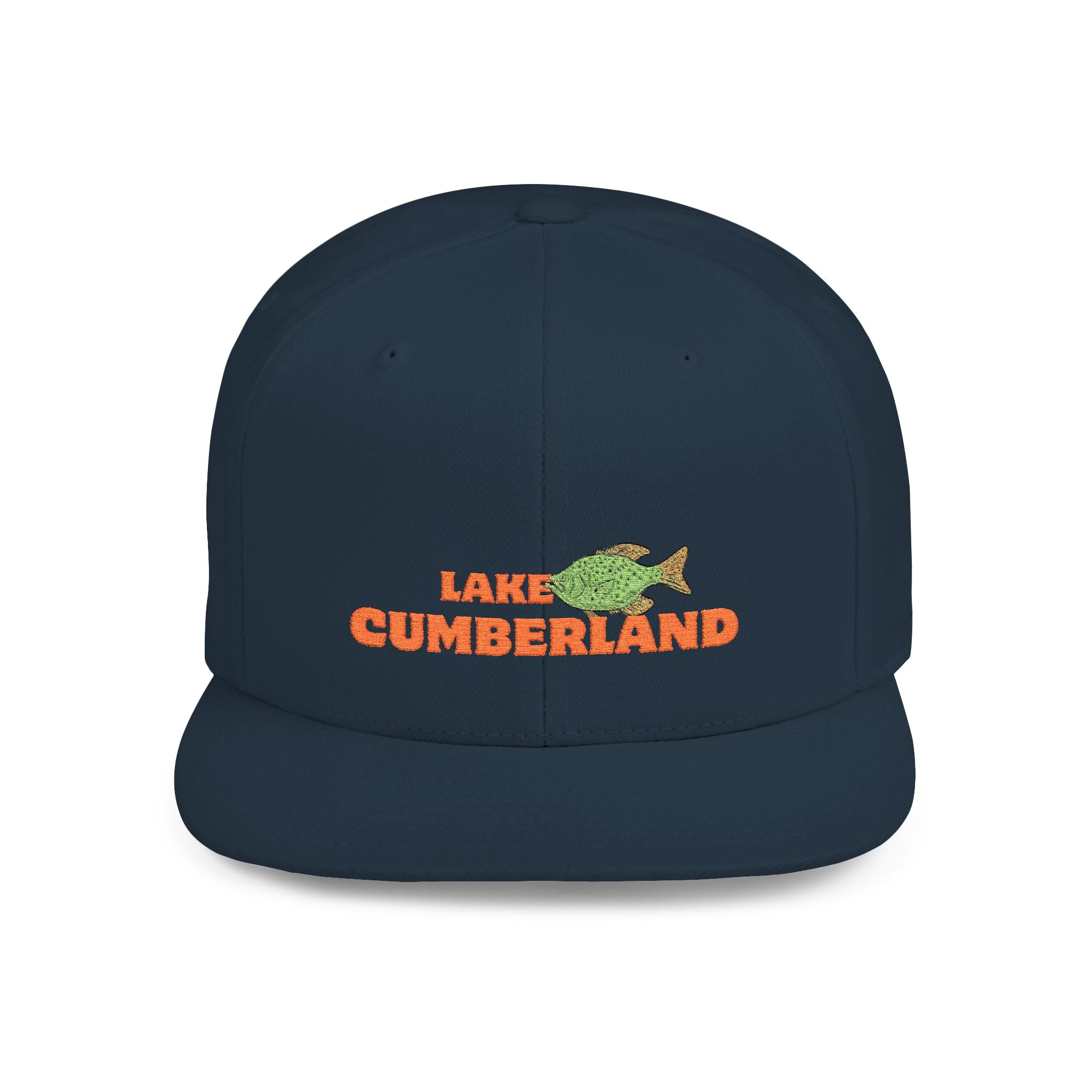 Lake Cumberland Fish Flat Bill Snapback Hat, Fishing Cap, Outdoor Gear, Lake House Gift, Summer Accessories, Stylish Headwear