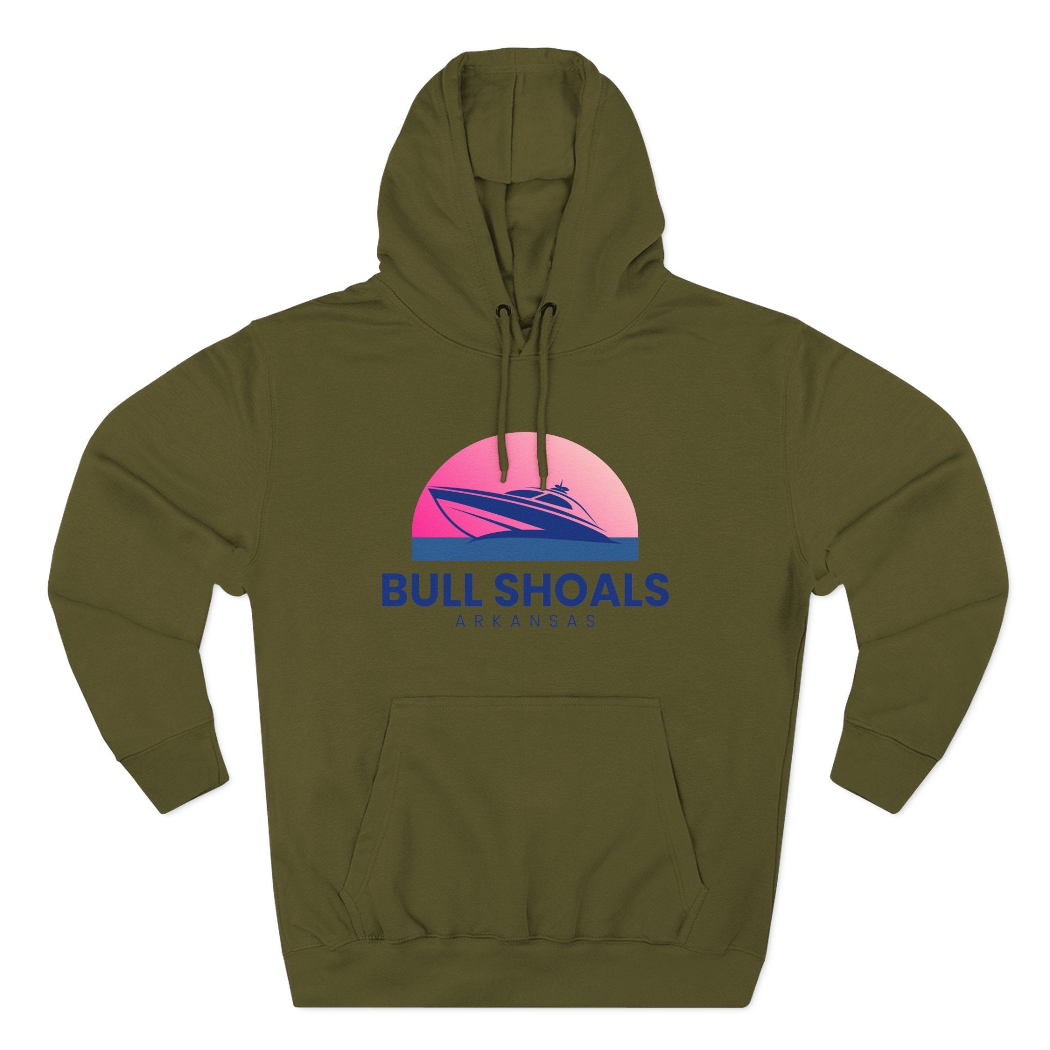 Bull Shoals Vibes Hoodie with Design, Perfect for Autumn Lovers, Comfortable and Stylish, Great Gift for Vacations