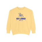 Key Largo Vibes Unisex Sweatshirt | Garment-Dyed Comfort, Perfect for Casual Outings, Travel, Gifts, Autumn Days