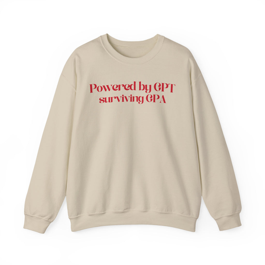 Surviving GPA Sweatshirt - Unisex Casual Crewneck, Gift for Tech Enthusiasts, College Students, Relaxed Fit for Everyday Wear
