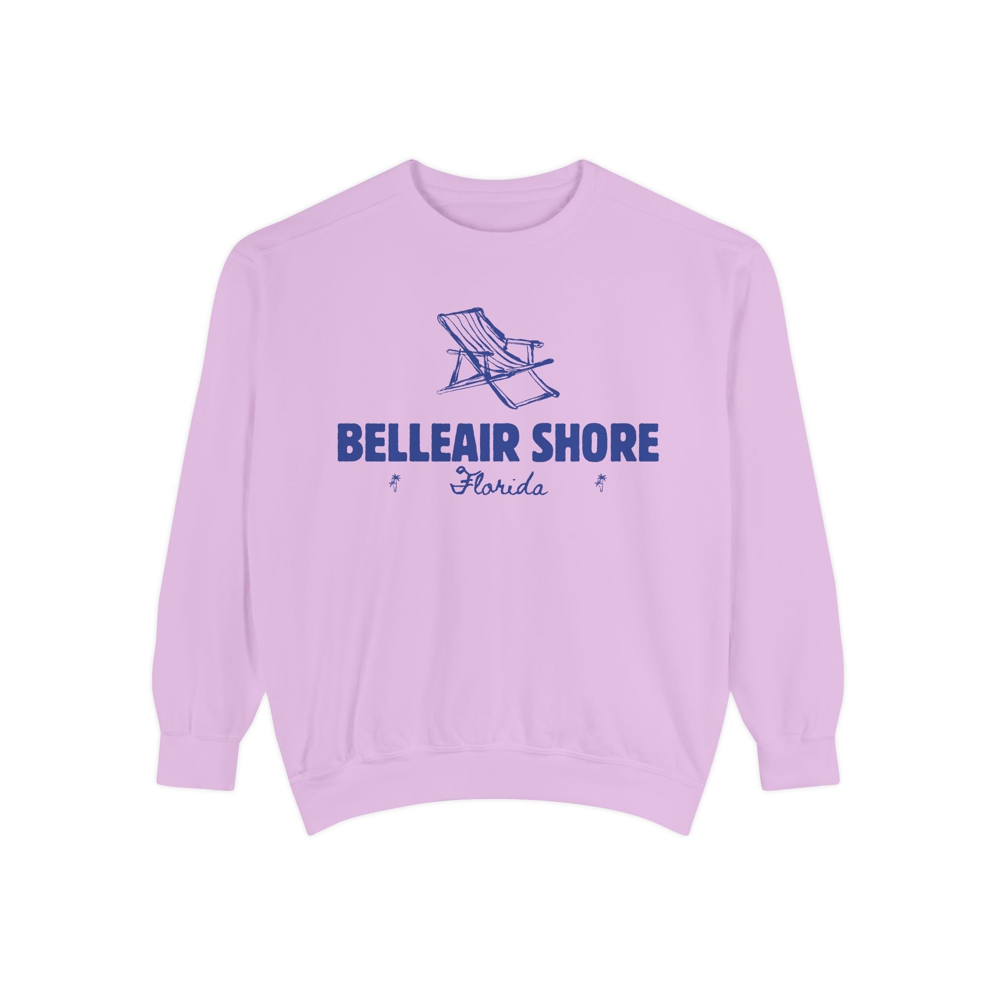 Belleair Shore Vibes Unisex Sweatshirt | Garment-Dyed Comfort, Perfect for Casual Outings, Travel, Gifts, Autumn Days