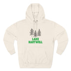 Lake Hartwell Fleece Hoodie, Cozy Sweatshirt, Outdoor Adventure Wear, Unique Gift for Lake Lovers, Perfect for Fall and Winter