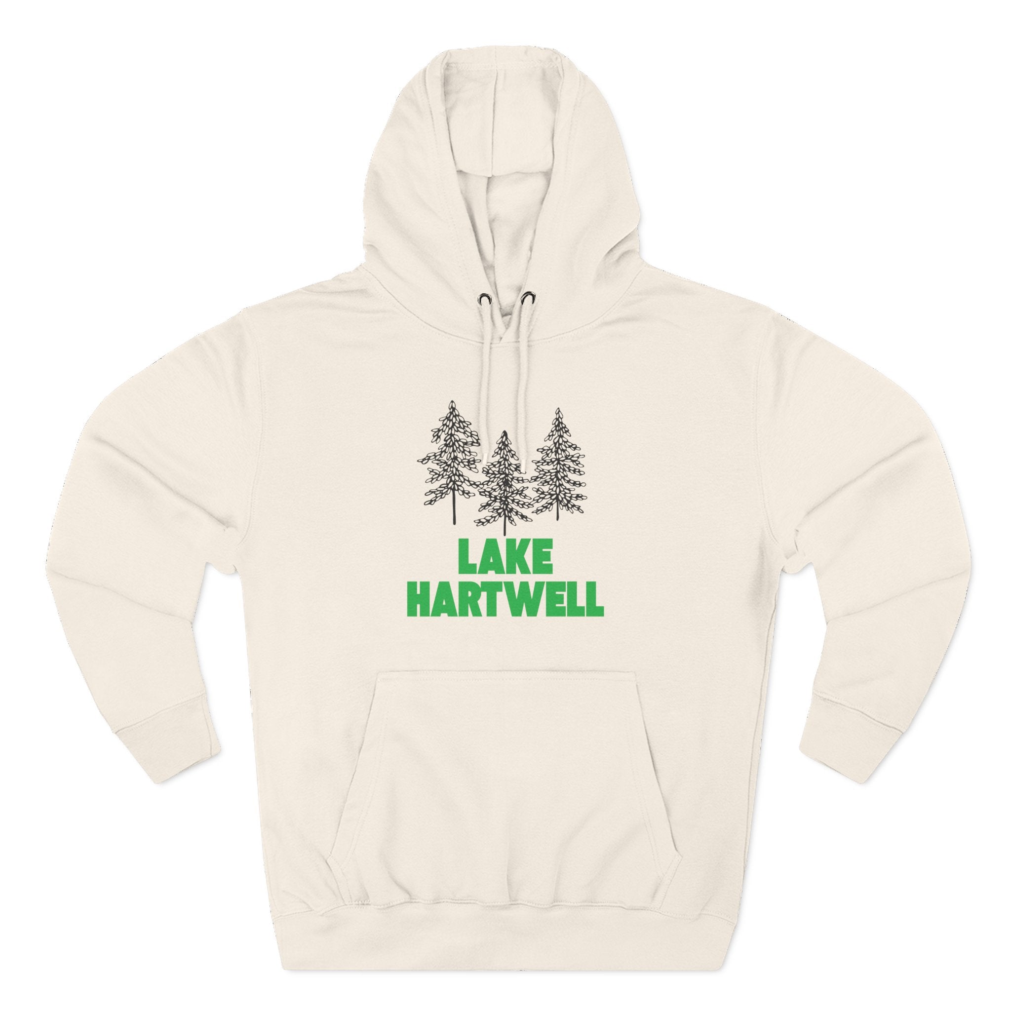 Lake Hartwell Fleece Hoodie, Cozy Sweatshirt, Outdoor Adventure Wear, Unique Gift for Lake Lovers, Perfect for Fall and Winter