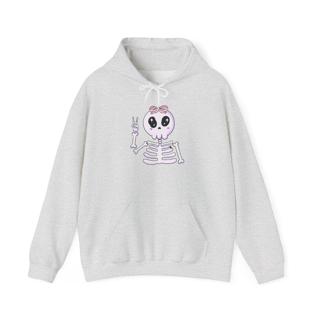 Cute Skeleton Graphic Hoodie for Halloween, Cozy Sweatshirt for Fall, Fun Gift for Halloween Lovers, Edgy Autumn Apparel, Unisex