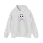 Cute Skeleton Graphic Hoodie for Halloween, Cozy Sweatshirt for Fall, Fun Gift for Halloween Lovers, Edgy Autumn Apparel, Unisex