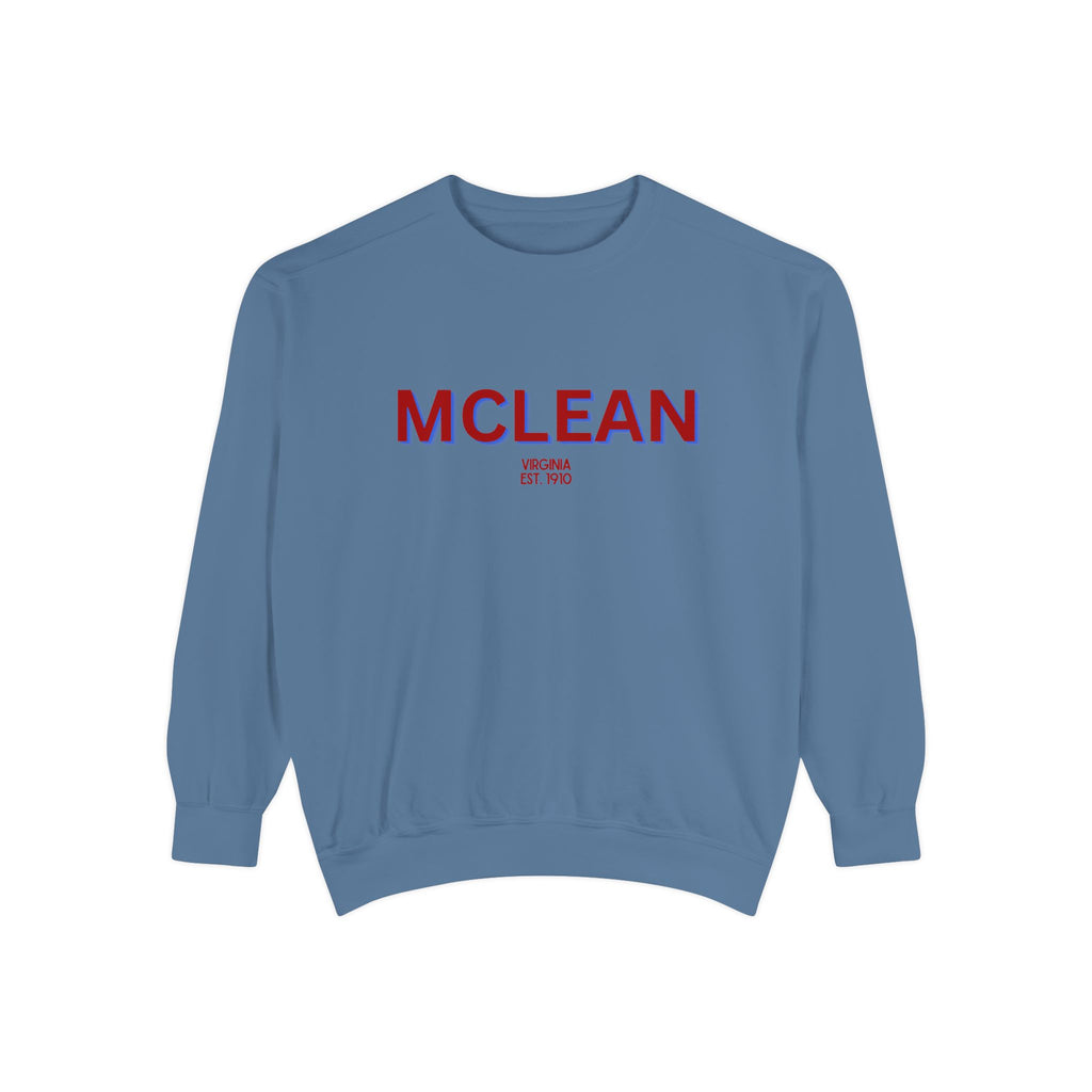 McLean Unisex Garment-Dyed Sweatshirt | Cozy Fashion, Perfect for Casual Outings, Gifts, Fall & Winter Style, Everyday Comfort