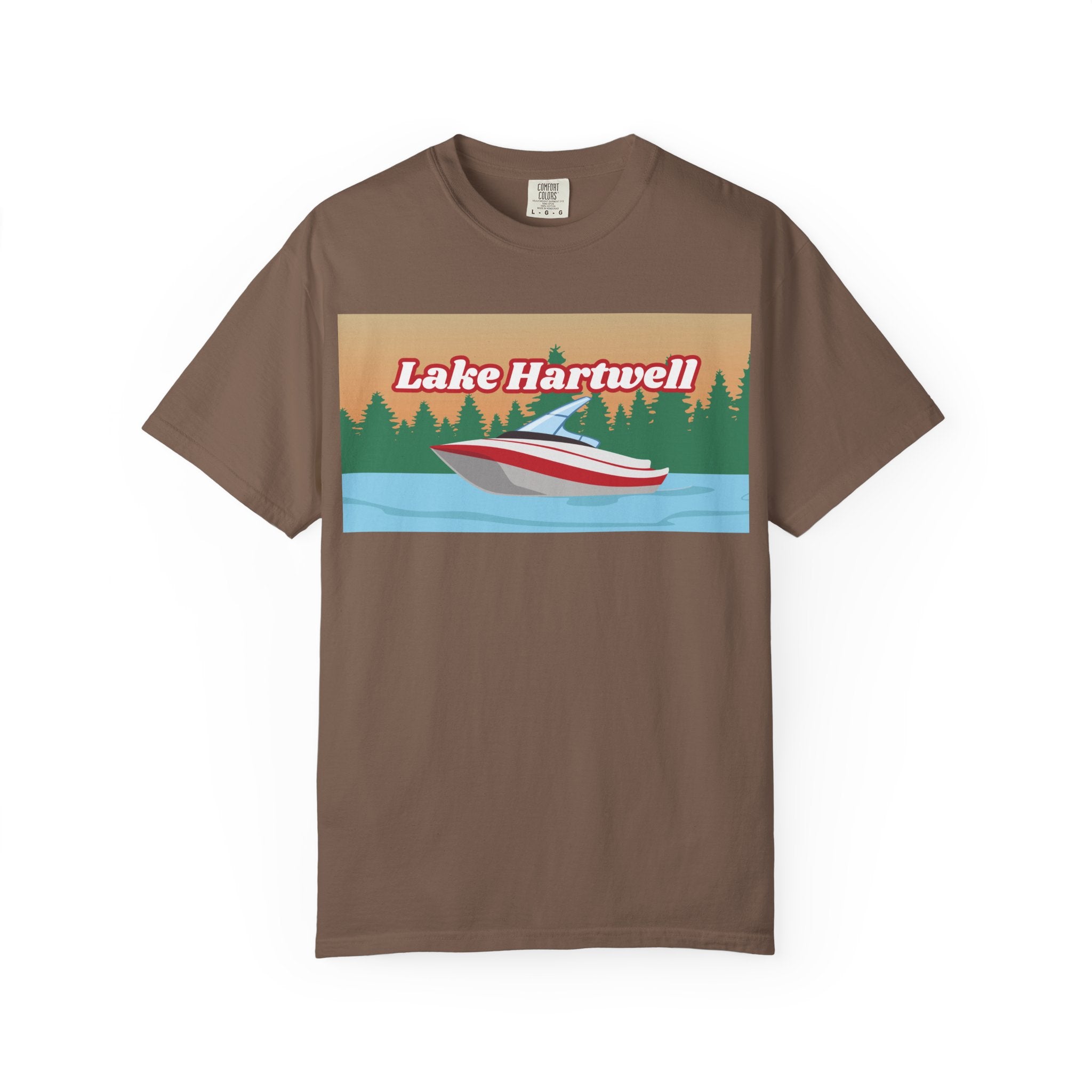 Lake Hartwell Relaxed Unisex T-Shirt, Summer Vibes Tee, Outdoor Adventure Shirt, Lake Life Apparel, Gift for Nature Lovers, Vacation Wear
