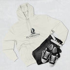 Plymouth Inspired Fleece Hoodie, Casual Wear, Relaxation, Gift for Autumn Lovers, Travel Essential