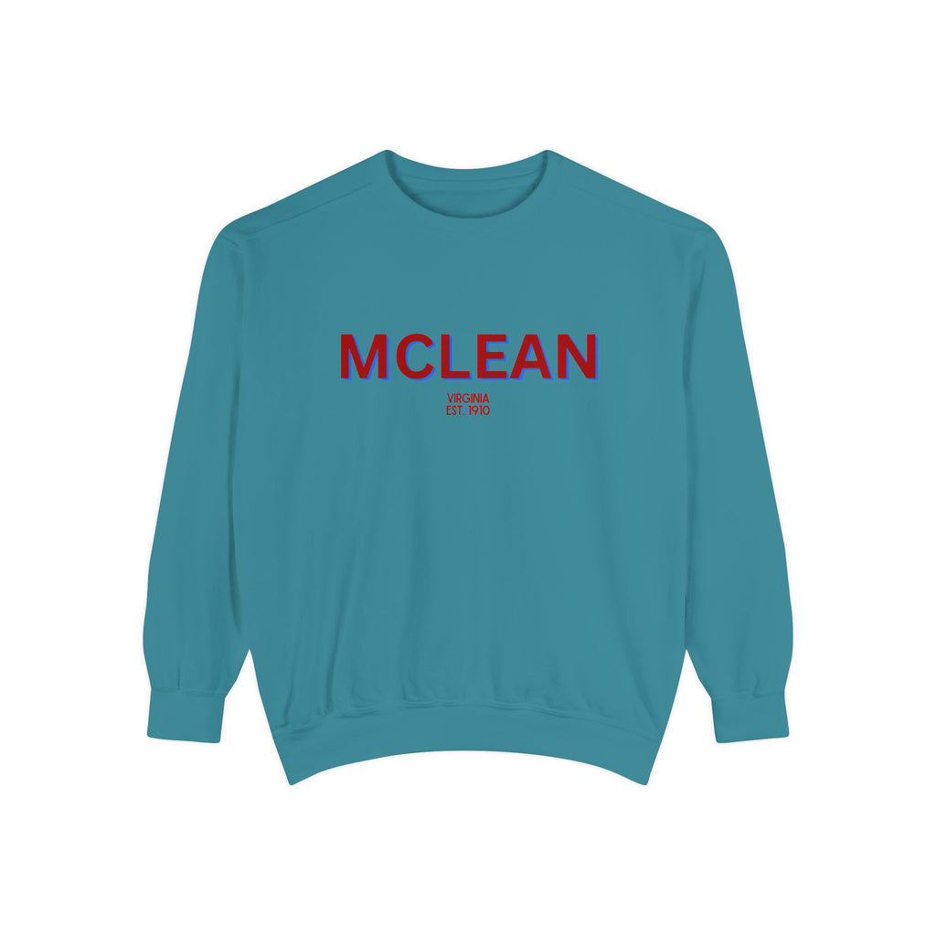 McLean Unisex Garment-Dyed Sweatshirt | Cozy Fashion, Perfect for Casual Outings, Gifts, Fall & Winter Style, Everyday Comfort