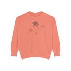 Belleair Shore Chill Vibes Sweatshirt - Unisex Garment-Dyed Style, Perfect for Lounging