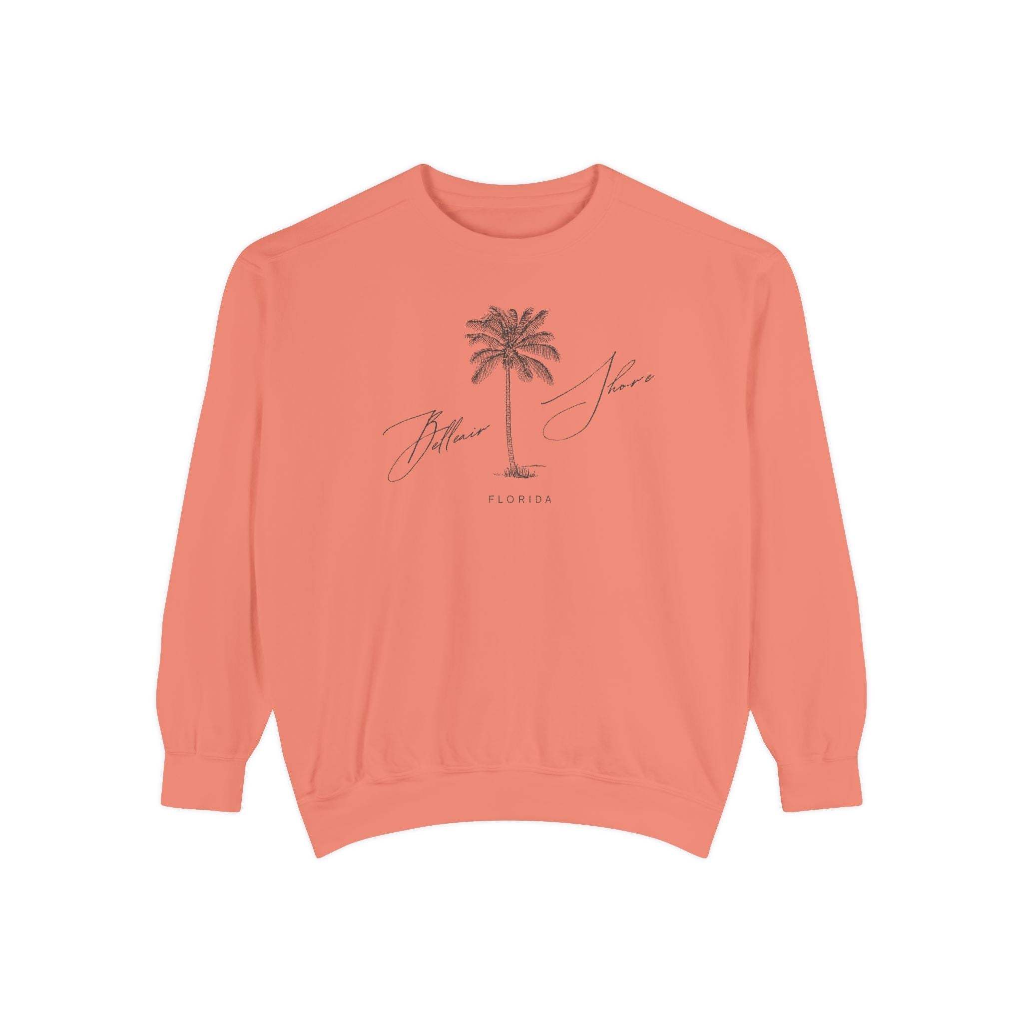 Belleair Shore Chill Vibes Sweatshirt - Unisex Garment-Dyed Style, Perfect for Lounging