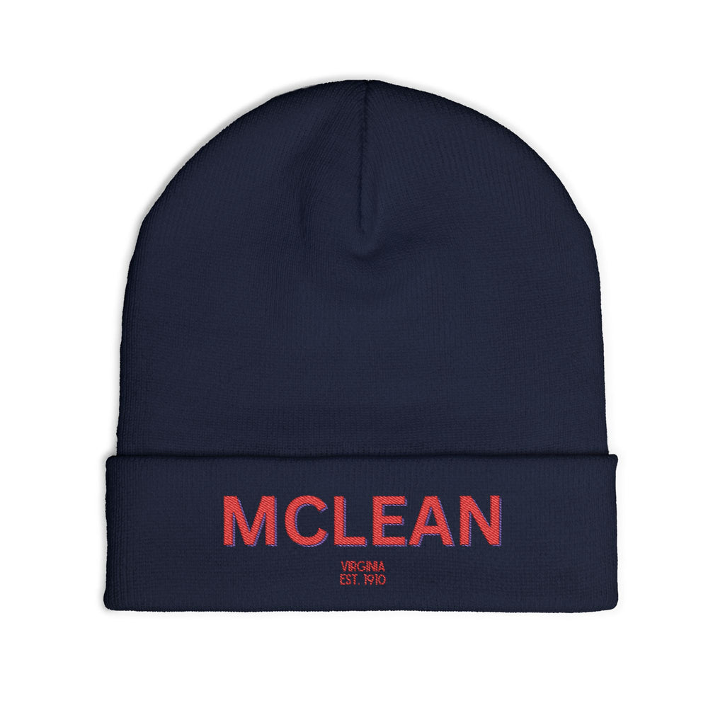 McLean Cozy Custom Knit Beanie - Personalized Hat, Winter Accessory, Gifts for Him, Her, Stylish Warmth