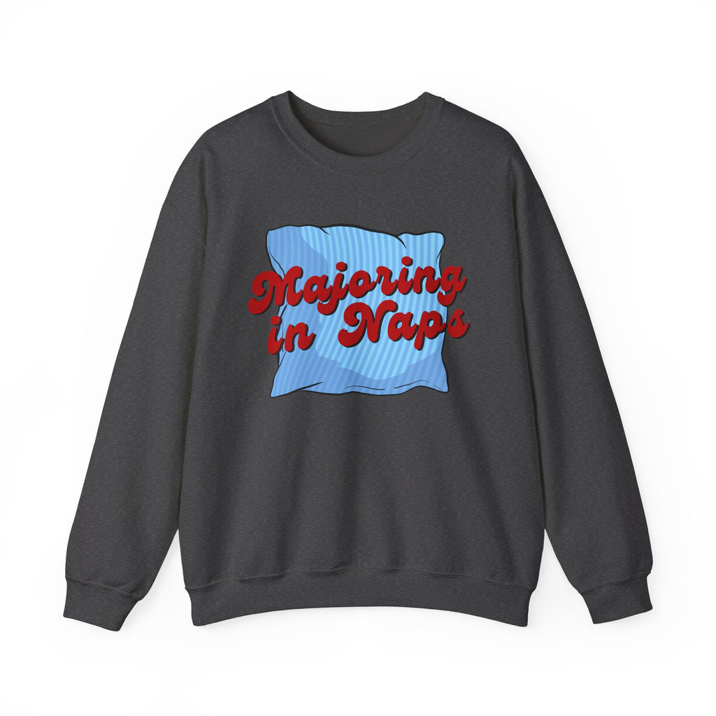 Nap Lover Sweatshirt | Major in Naps Crewneck | Unisex Gift for Nap Lovers | Comfy Apparel for Relaxation | Perfect for Holidays