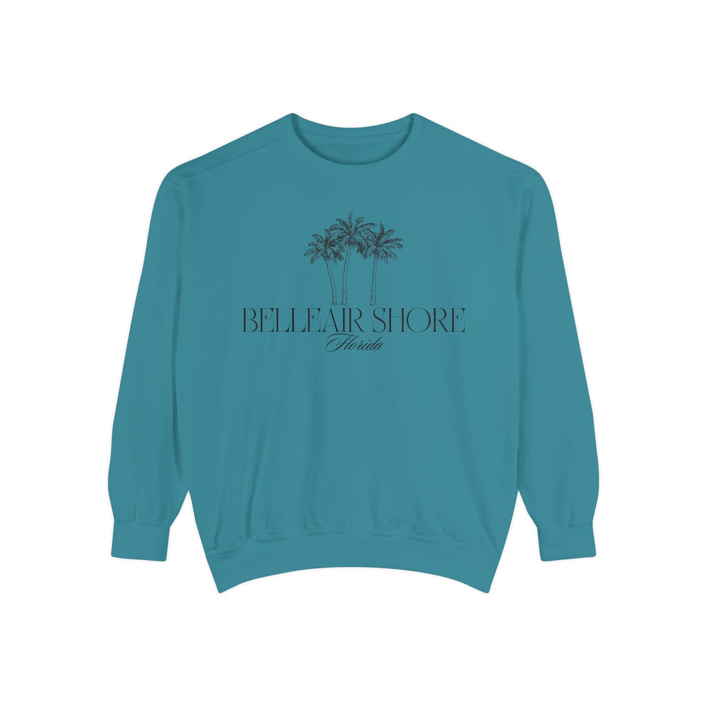 Belleair Shore Beach Vibes Unisex Sweatshirt | Garment-Dyed Comfort, Perfect for Casual Outings, Travel, Gifts, Summer Days, Bellear Shore