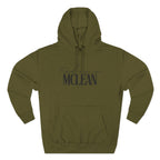 McLean Stylish Three-Panel Fleece Hoodie for Everyday Comfort, Personalized Gift, Casual Wear, Unisex Hoodie, Cozy Fashion