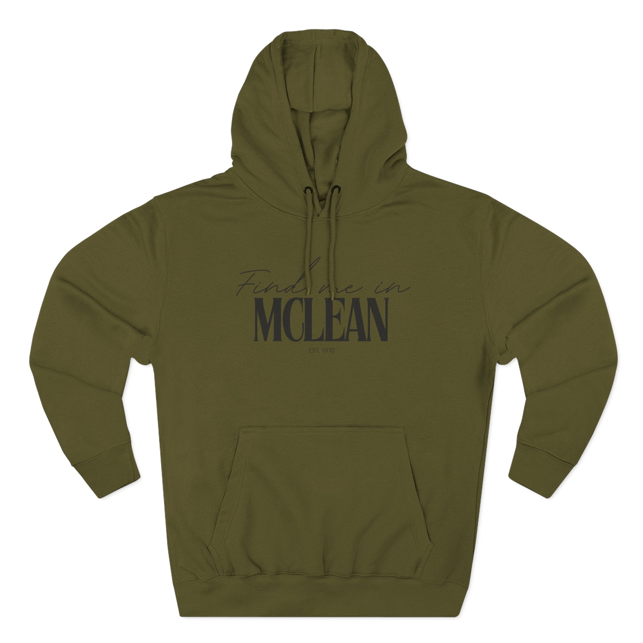 McLean Stylish Three-Panel Fleece Hoodie for Everyday Comfort, Personalized Gift, Casual Wear, Unisex Hoodie, Cozy Fashion