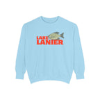 Lake Lanier Fish Sweatshirt | Unisex Garment-Dyed Apparel | Cozy Lake Life Gift, Relaxed Weekend Wear, Fishing Enthusiast Gear