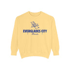 Everglades City Vibes Unisex Sweatshirt | Garment-Dyed Comfort, Perfect for Casual Outings, Travel, Gifts, Autumn Days