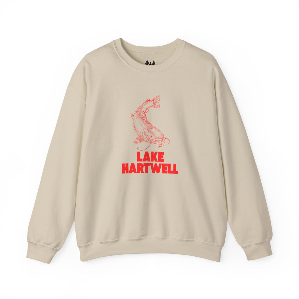 Lake Hartwell Fishing Sweatshirt, Cozy Crewneck, Perfect for Outdoorsy Lovers, Casual Wear, Gift for Nature Enthusiasts, Lake Life Apparel