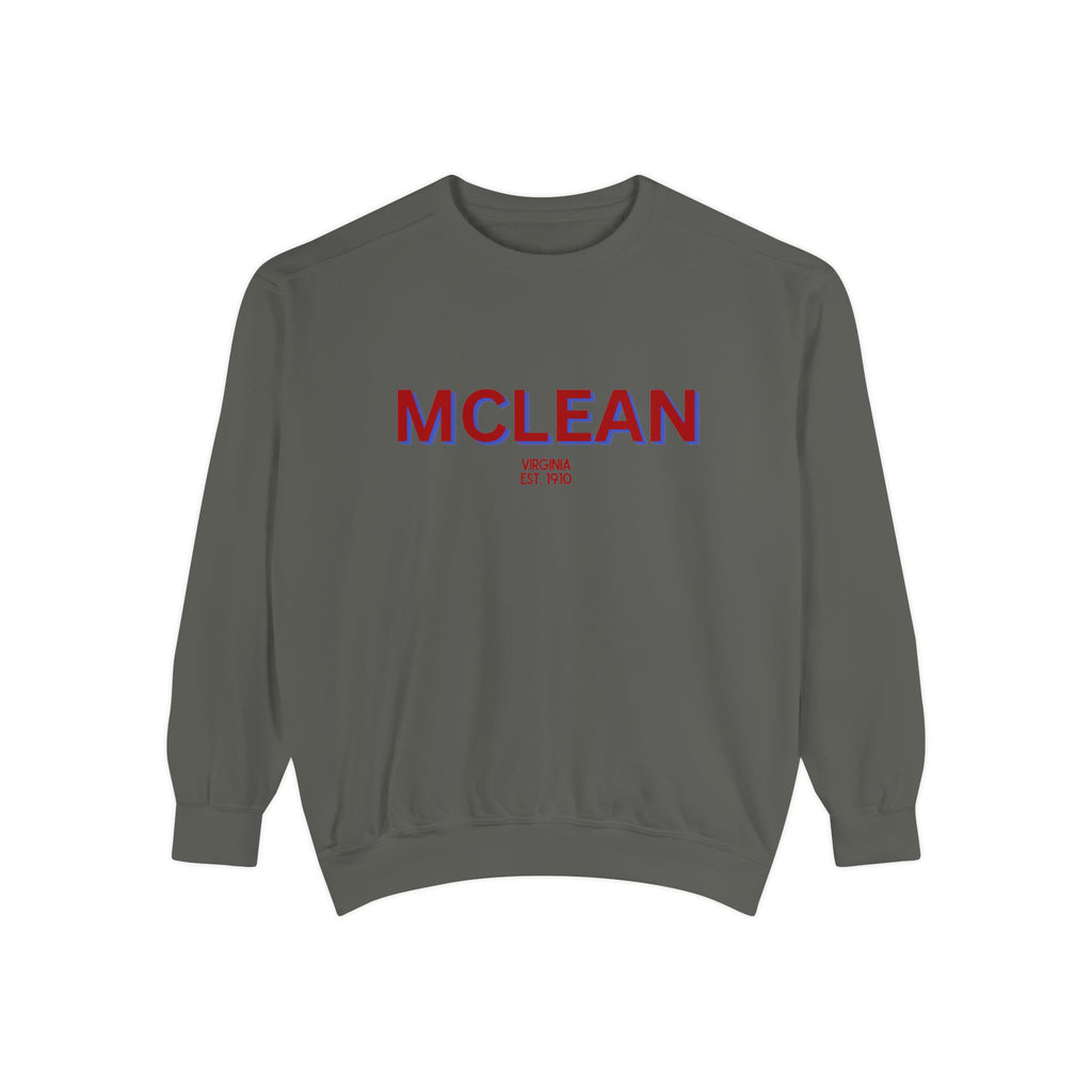 McLean Unisex Garment-Dyed Sweatshirt | Cozy Fashion, Perfect for Casual Outings, Gifts, Fall & Winter Style, Everyday Comfort