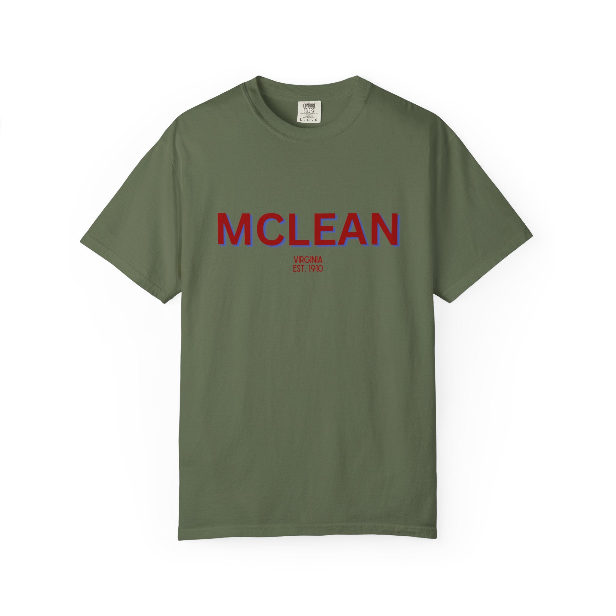 McLean Garment-Dyed Unisex T-Shirt, Casual Tee, Vintage Style Shirt, Everyday Wear, Birthday Gift, Unique Apparel