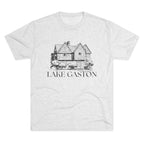Lake Gaston Unisex Tri-Blend Crew Tee, Casual T-Shirt, Summer Apparel, Lake House Shirt, Gift for Friends, Travel Tee
