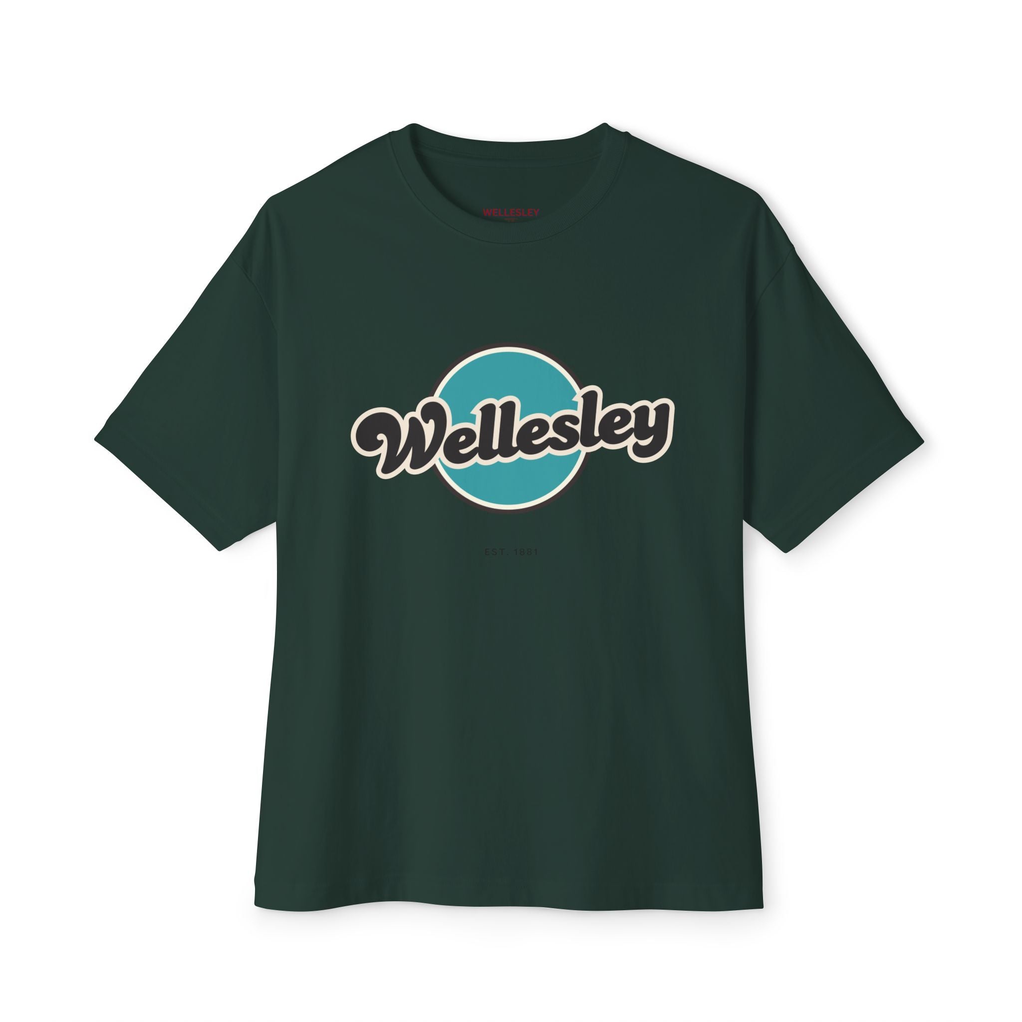 Wellesley Retro Oversized Tee, Unisex T-Shirt, Casual Fashion Top, Vintage Graphic Shirt, Perfect Gift for Any Occasion