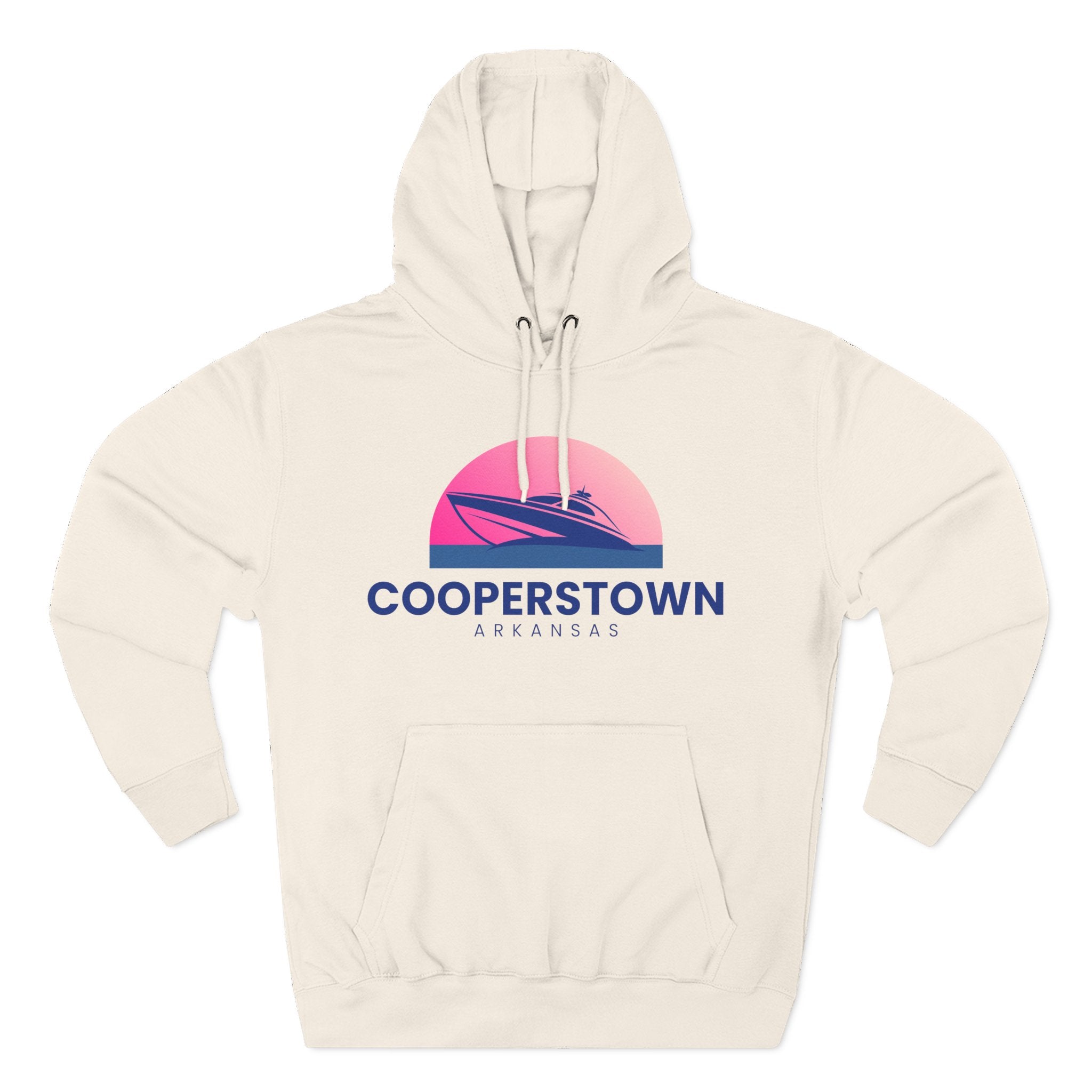 Cooperstown Vibes Hoodie with Design, Perfect for Autumn Lovers, Comfortable and Stylish, Great Gift for Vacations