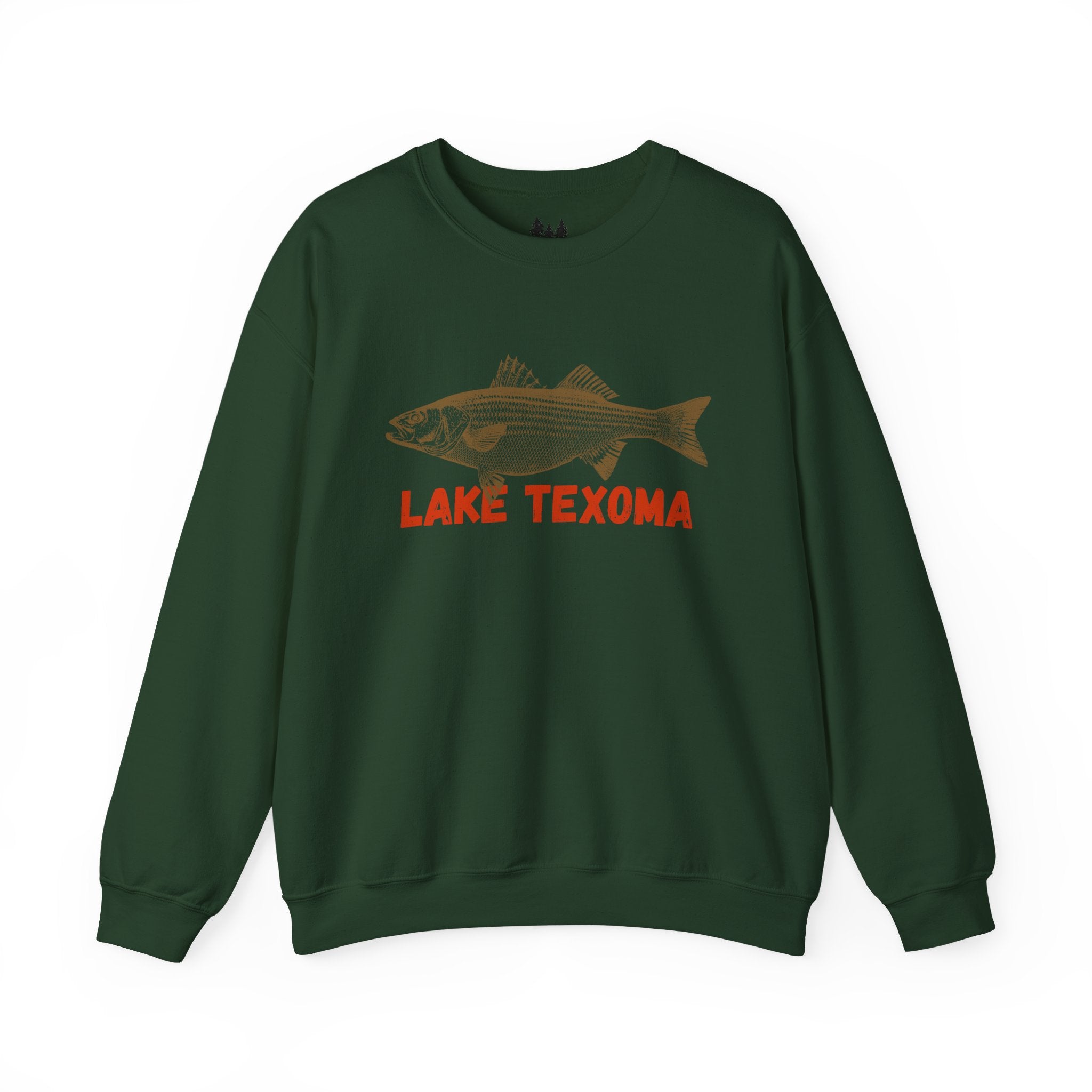 Lake Texoma Fishing Sweatshirt, Unisex Crewneck, Casual Wear, Gift for Fishermen, Outdoor Apparel, Lake House Cozy