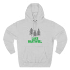 Lake Hartwell Fleece Hoodie, Cozy Sweatshirt, Outdoor Adventure Wear, Unique Gift for Lake Lovers, Perfect for Fall and Winter