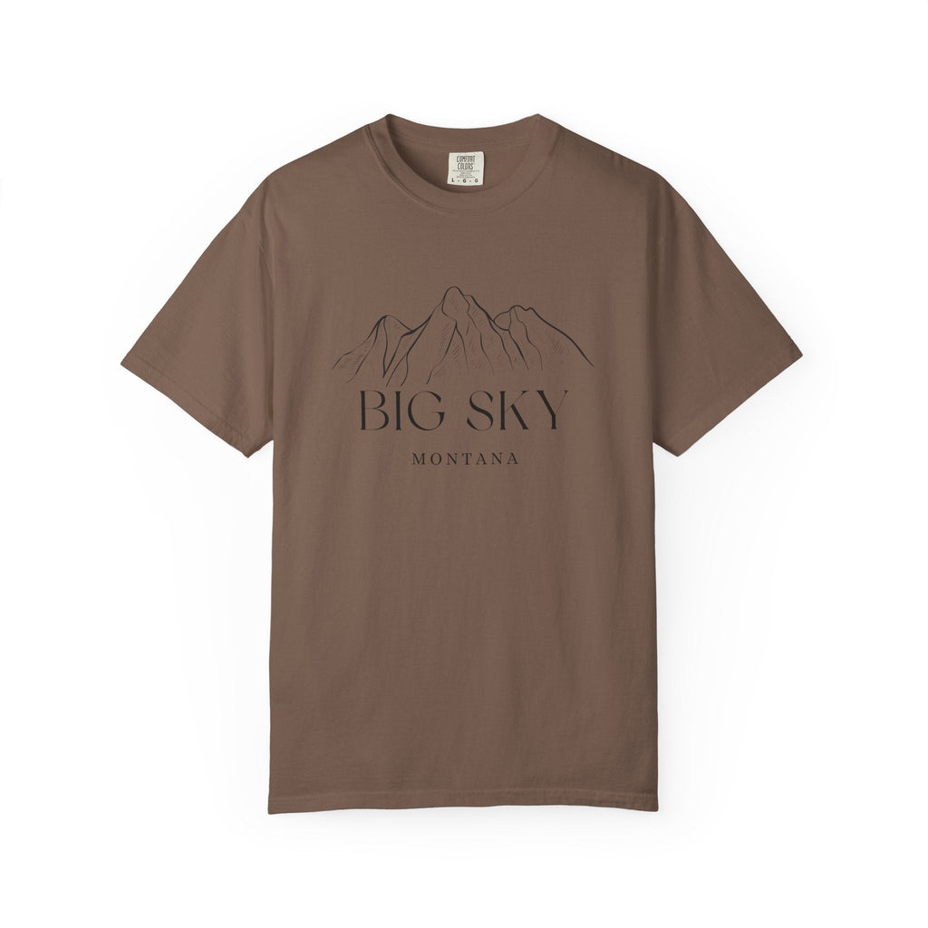 Big Sky - Unisex Garment-Dyed T-shirt, Casual Outfit, Gift for Nature Lovers, Vacation Essentials
