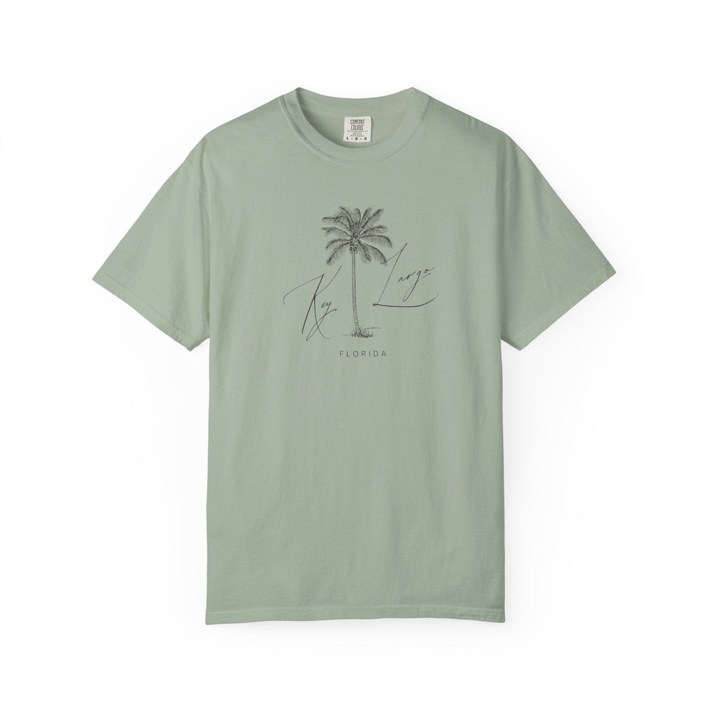Key Largo Chill Vibes Tee - Unisex Garment-Dyed T-shirt for Autumn Lovers, Casual Wear, Gifts for Him/Her