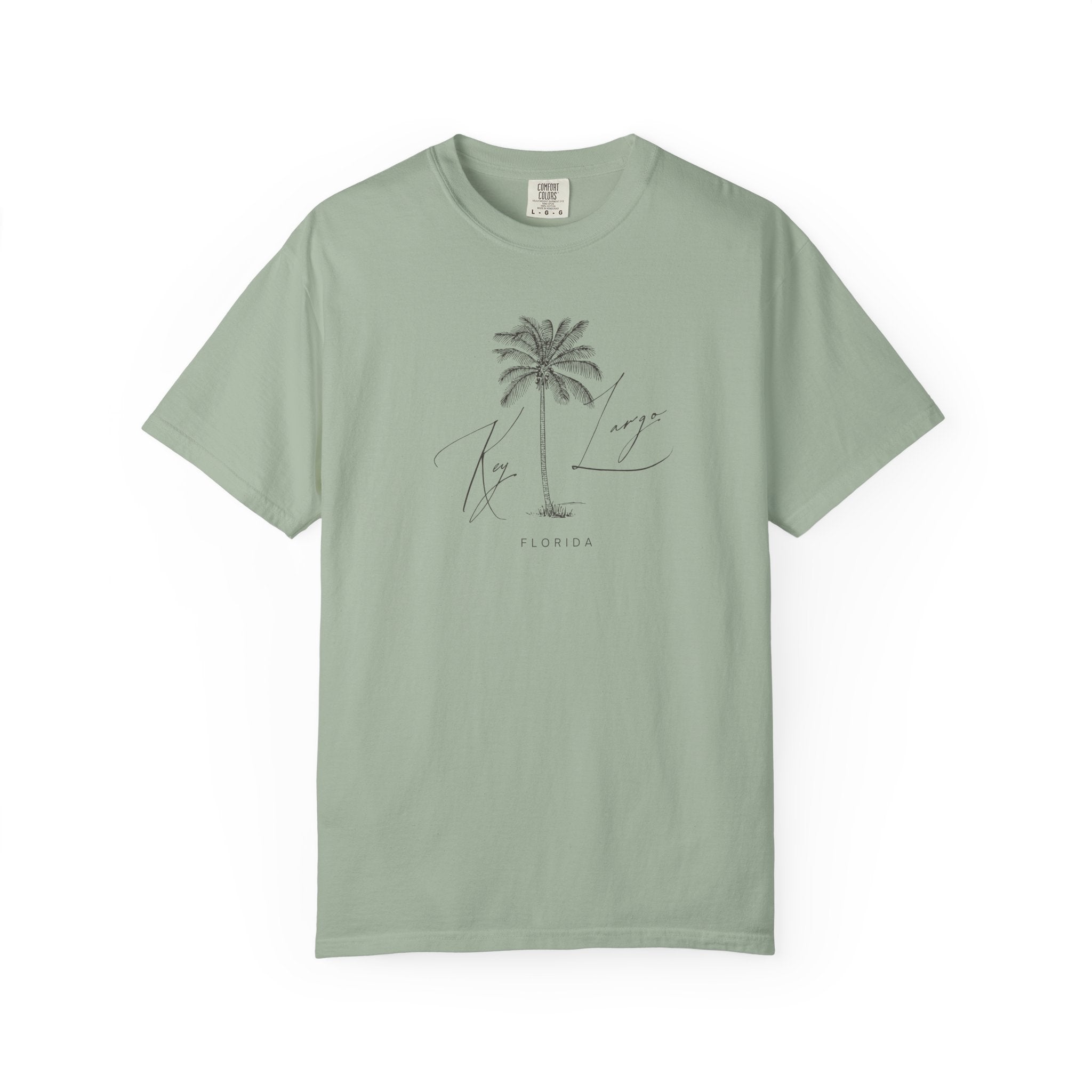 Key Largo Chill Vibes Tee - Unisex Garment-Dyed T-shirt for Autumn Lovers, Casual Wear, Gifts for Him/Her