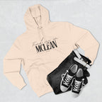 McLean Stylish Three-Panel Fleece Hoodie for Everyday Comfort, Personalized Gift, Casual Wear, Unisex Hoodie, Cozy Fashion