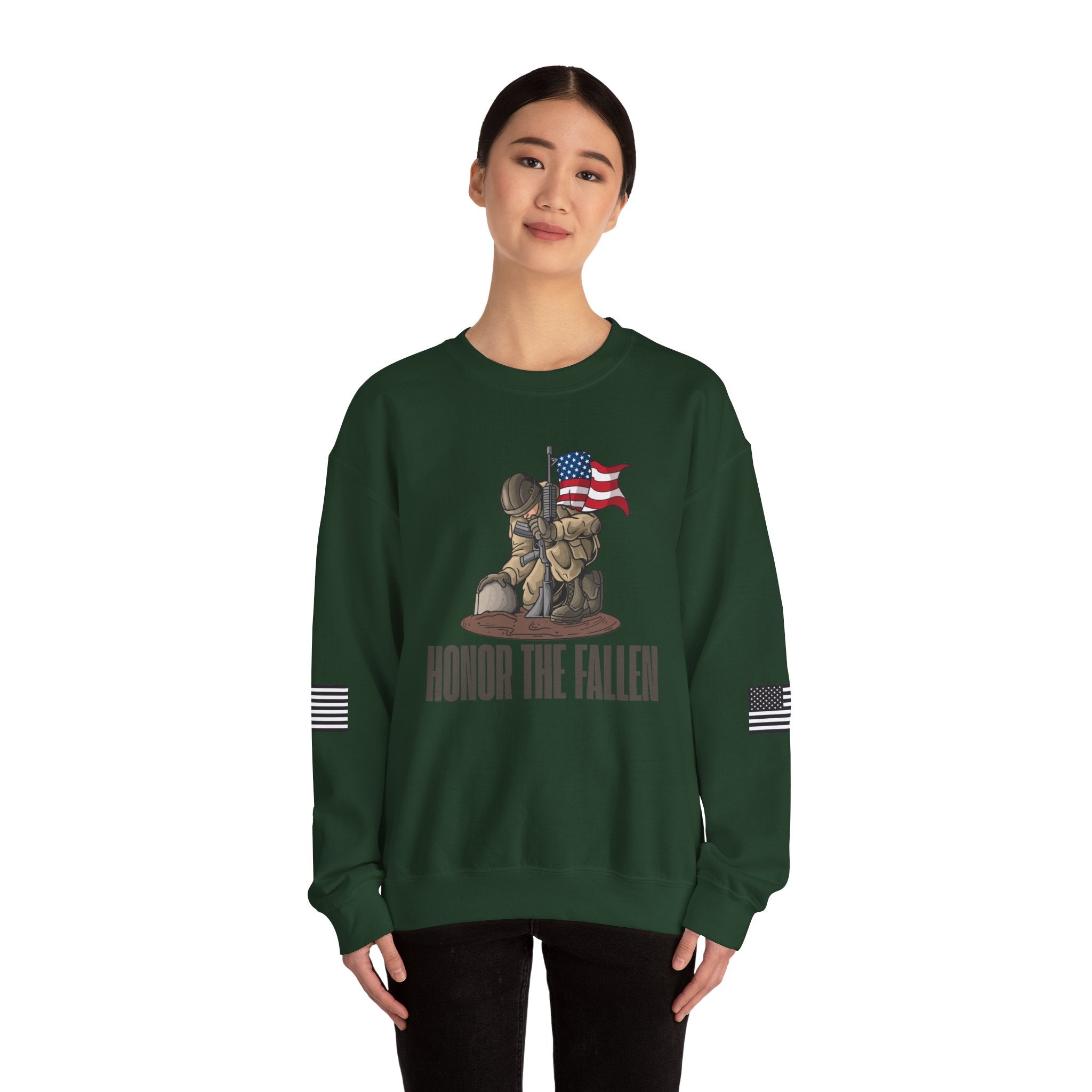 Honor the Fallen Sweatshirt, Unisex Sweatshirt, Military Tribute Apparel, Veteran's Day Gift, Everyday Casual Wear