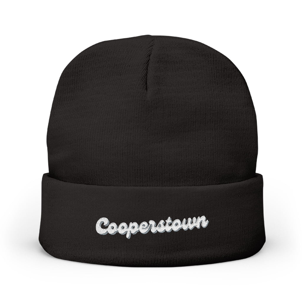 Cooperstown Cozy Embroidered Knit Beanie | Winter Hat, Casual Fashion Accessory, Gift for Him/Her, Cozy Style, Outdoor Wear