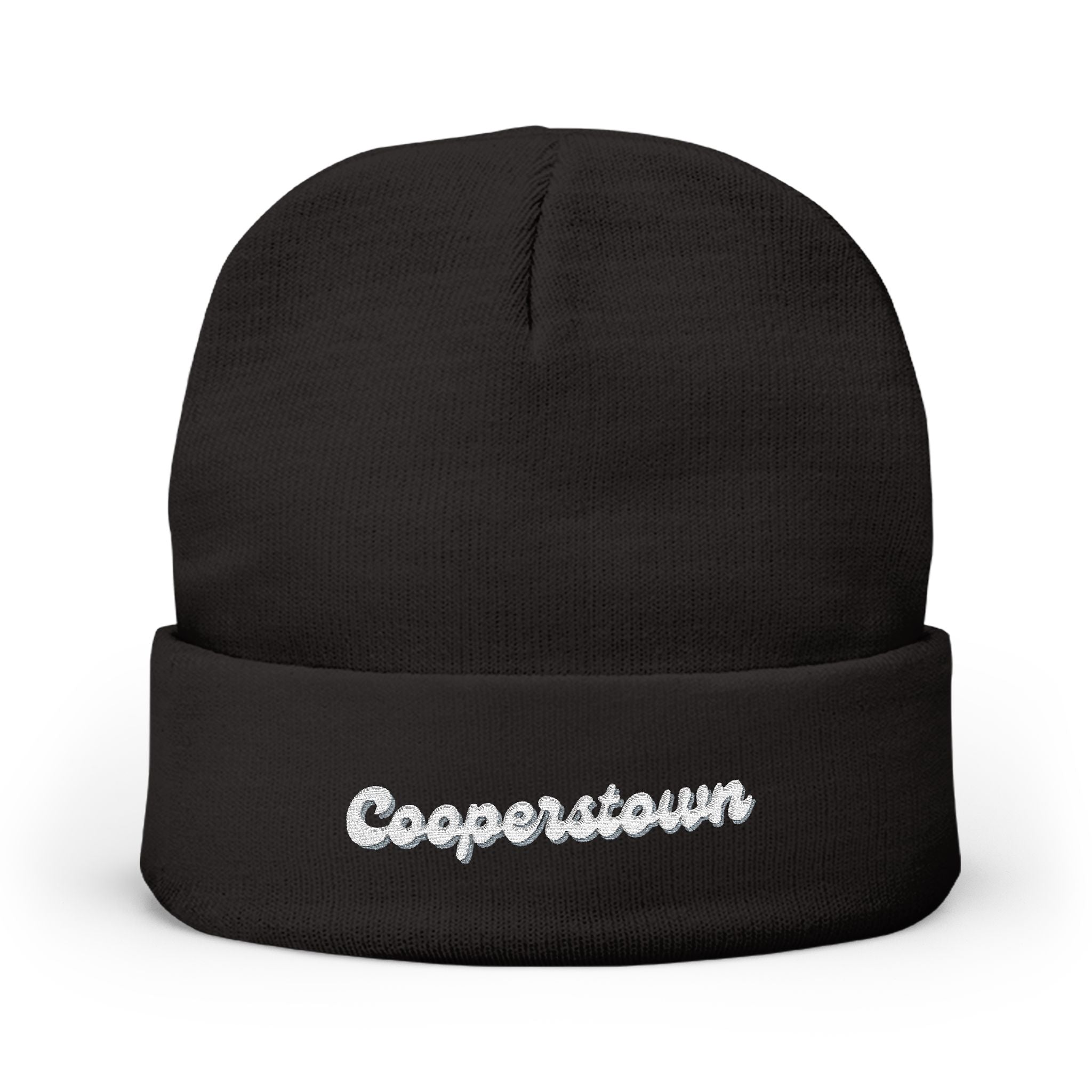 Cooperstown Cozy Embroidered Knit Beanie | Winter Hat, Casual Fashion Accessory, Gift for Him/Her, Cozy Style, Outdoor Wear