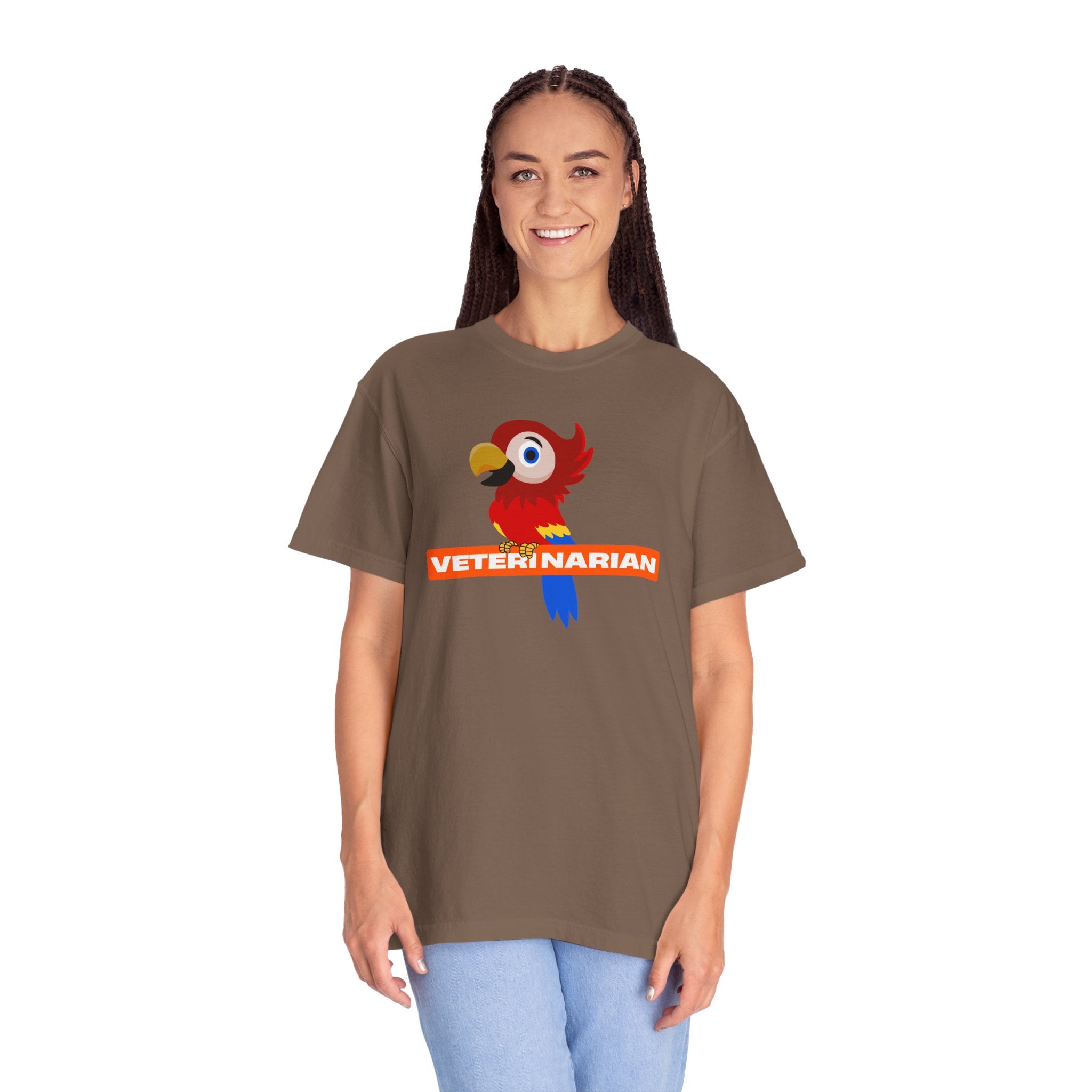 Veterinarian Parrot T-Shirt | Cute Animal Lover Shirt, Unisex Teen Gift, Animal Care Apparel, Funny Pet Shirt, Veterinary Gifts