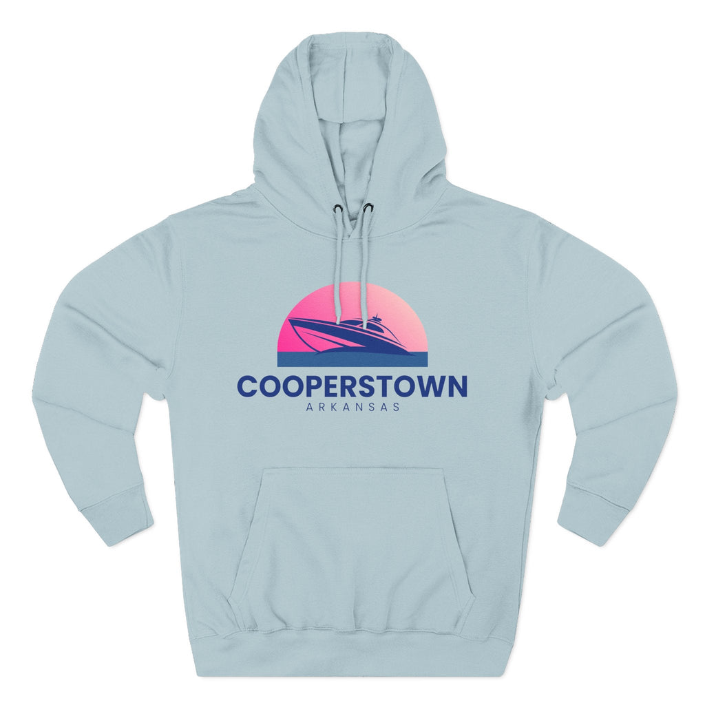Cooperstown Vibes Hoodie with Design, Perfect for Autumn Lovers, Comfortable and Stylish, Great Gift for Vacations