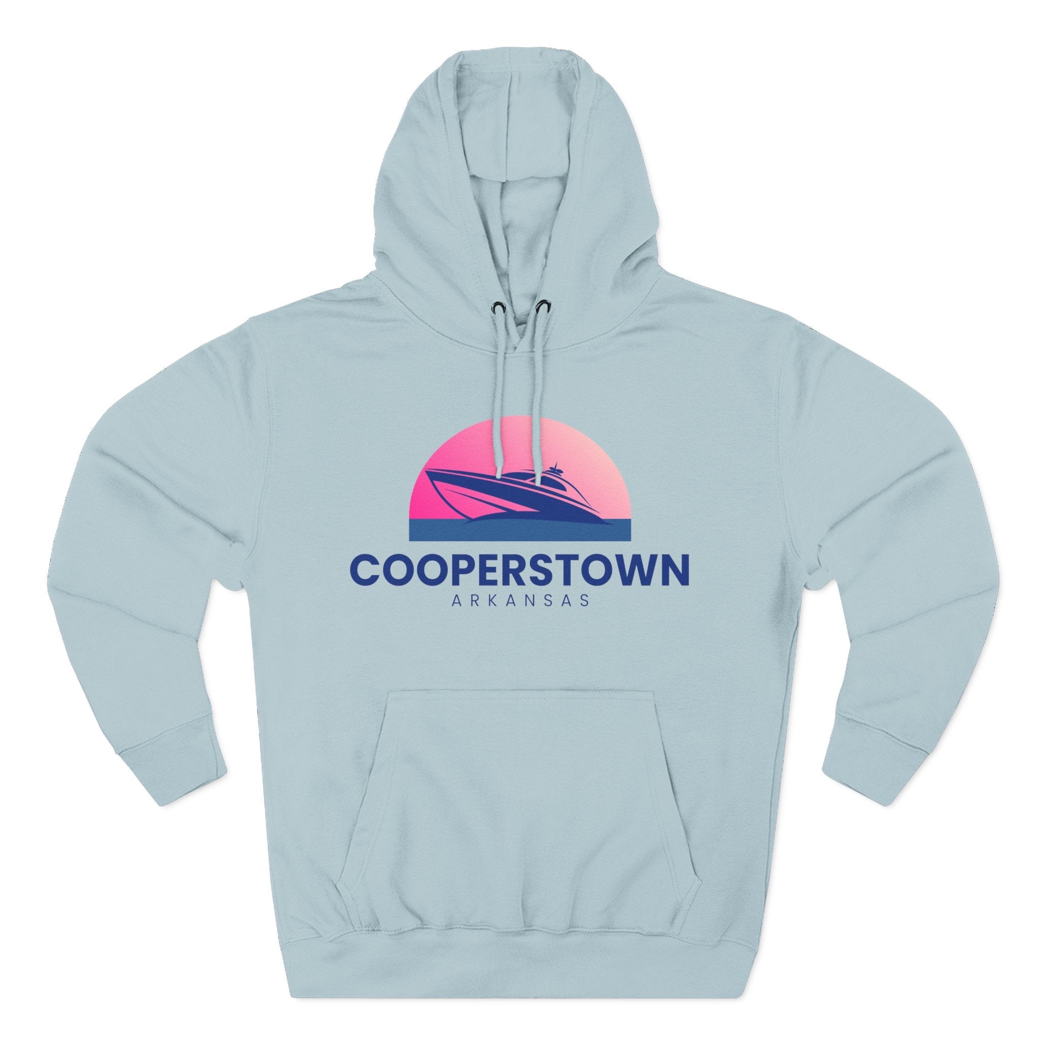 Cooperstown Vibes Hoodie with Design, Perfect for Autumn Lovers, Comfortable and Stylish, Great Gift for Vacations
