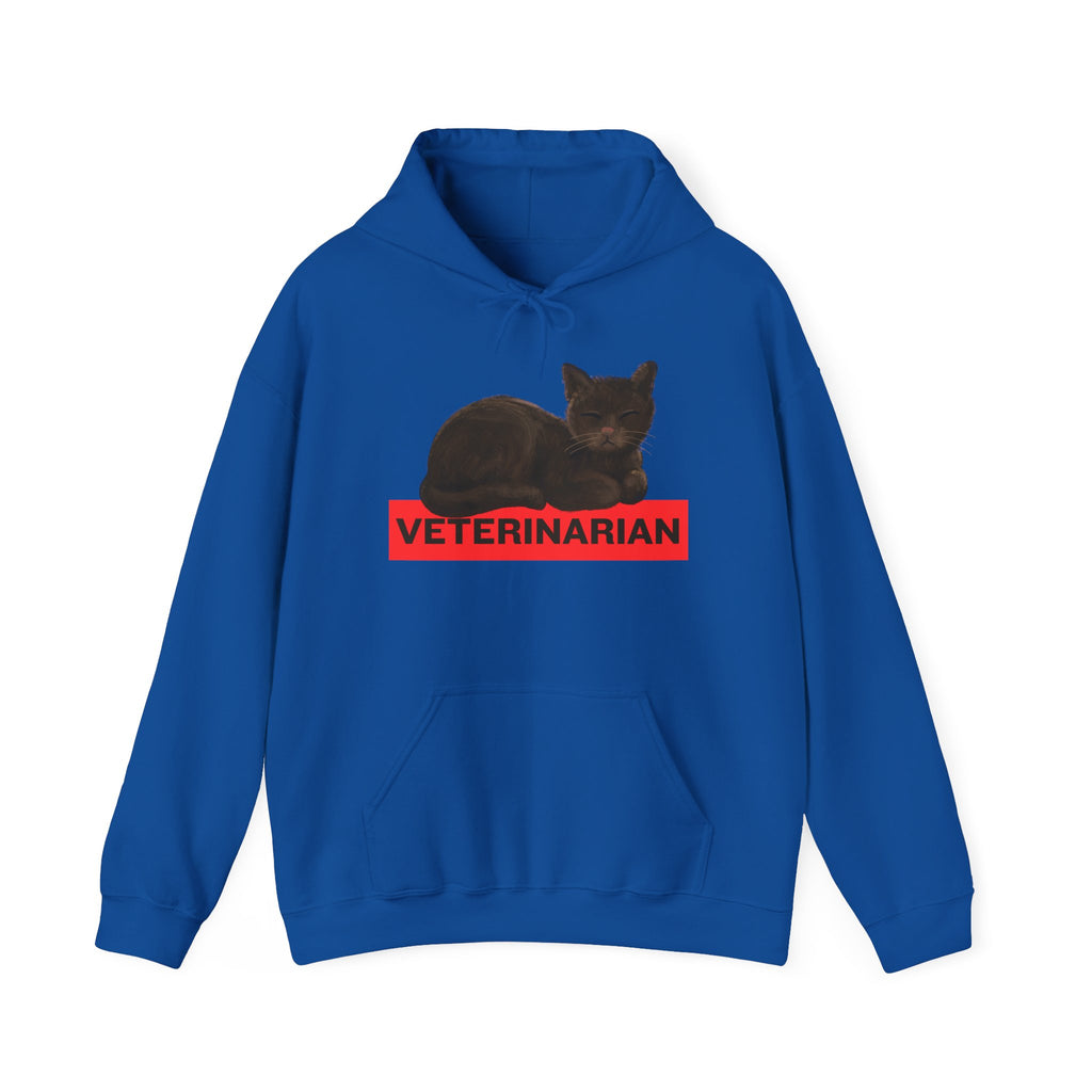 Veterinarian Cat Hoodie for Animal Lovers, Unisex Sweatshirt, Gifts for Vet Students, Pet Owners, Animal Enthusiasts, Cozy Gift Idea