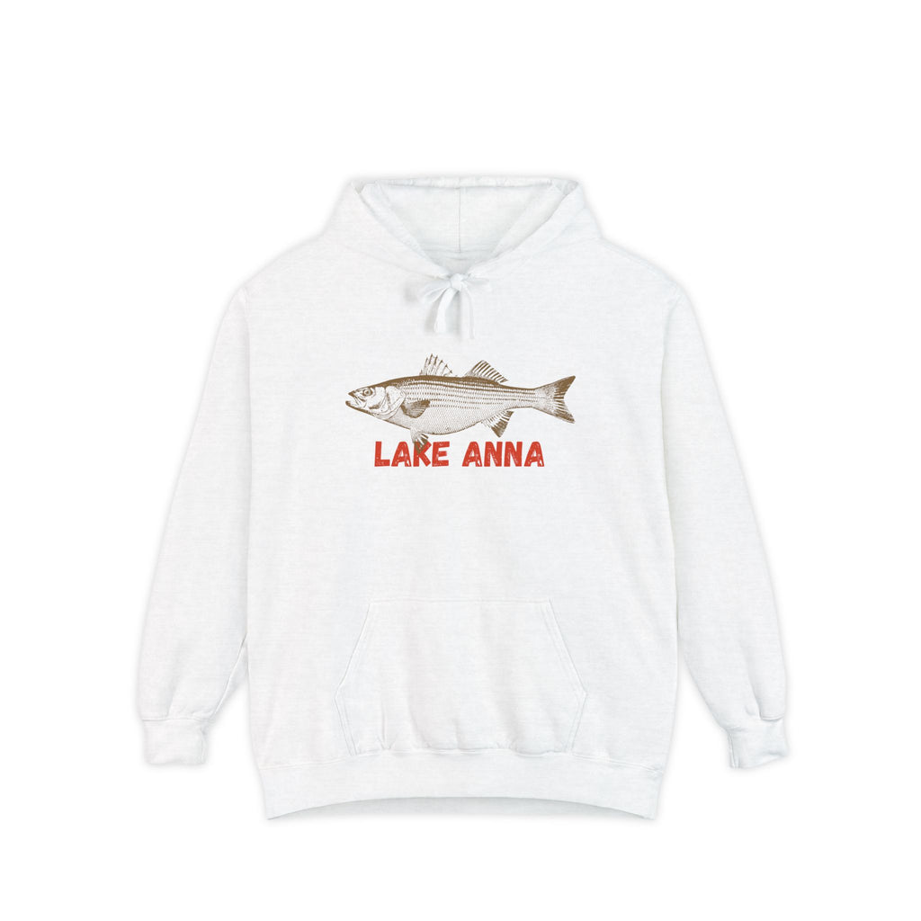 Lake Anna Fish Hoodie, Casual Pullover, Unisex Sweatshirt, Outdoor Apparel, Gift for Fishermen, Lake Lover Hoodie