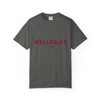 Wellesley Garment-Dyed Unisex T-Shirt, Casual Tee, Vintage Style Shirt, Everyday Wear, Birthday Gift, Unique Apparel