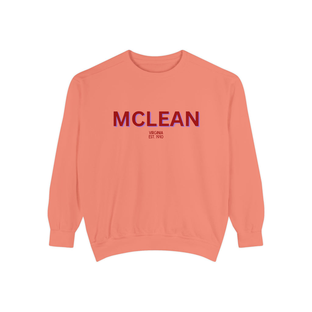 McLean Unisex Garment-Dyed Sweatshirt | Cozy Fashion, Perfect for Casual Outings, Gifts, Fall & Winter Style, Everyday Comfort