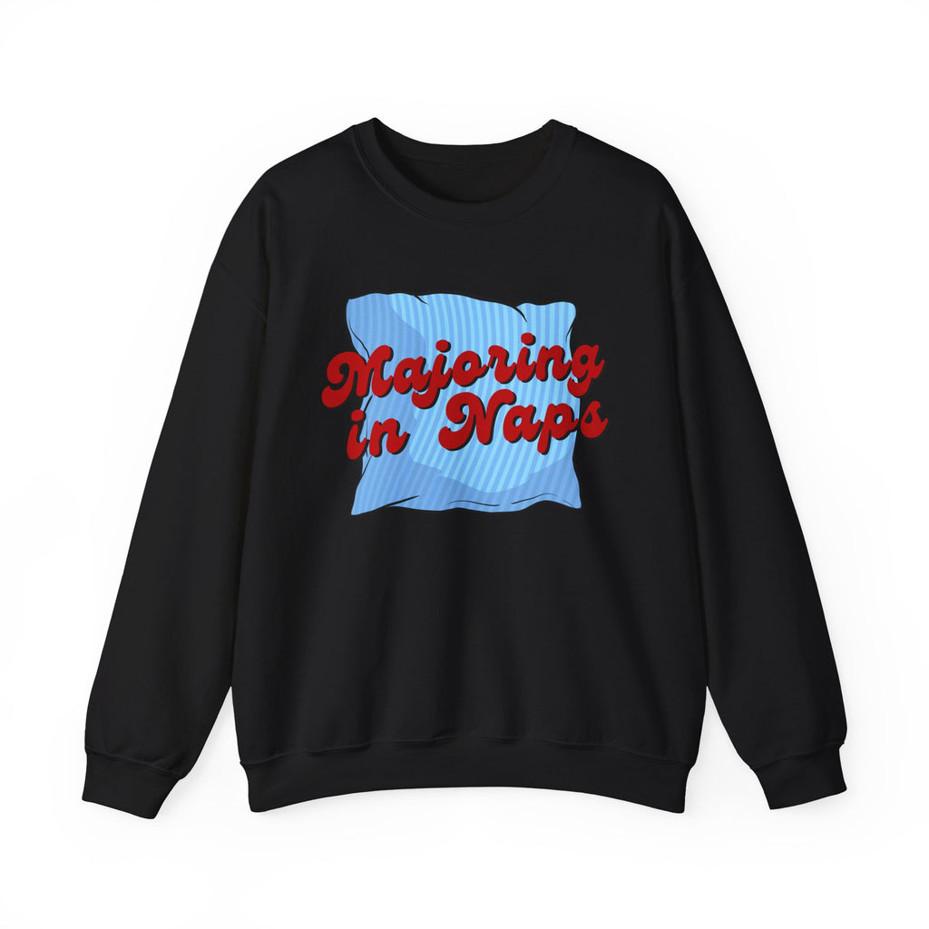 Nap Lover Sweatshirt | Major in Naps Crewneck | Unisex Gift for Nap Lovers | Comfy Apparel for Relaxation | Perfect for Holidays