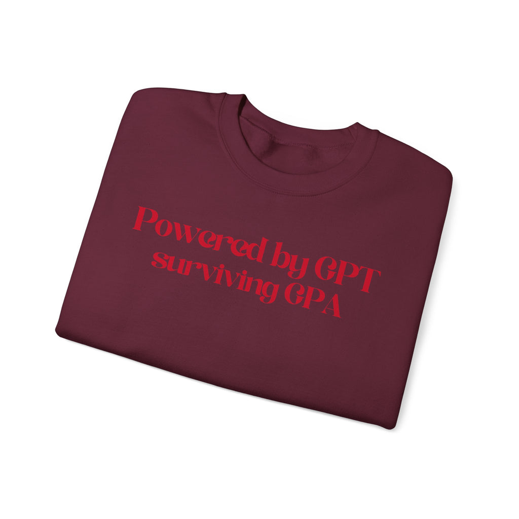 Surviving GPA Sweatshirt - Unisex Casual Crewneck, Gift for Tech Enthusiasts, College Students, Relaxed Fit for Everyday Wear