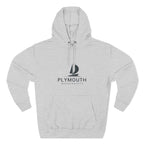 Plymouth Inspired Fleece Hoodie, Casual Wear, Relaxation, Gift for Autumn Lovers, Travel Essential