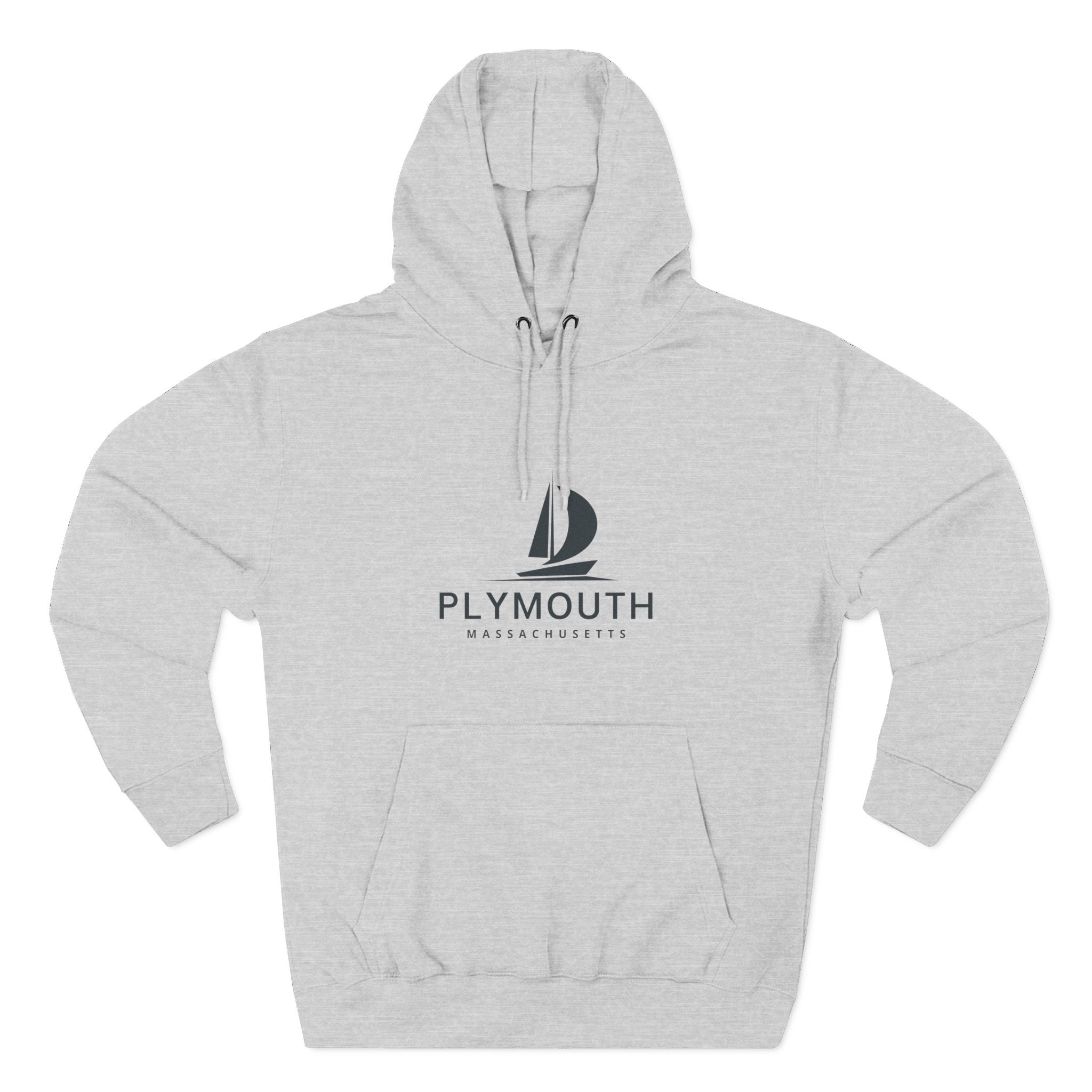 Plymouth Inspired Fleece Hoodie, Casual Wear, Relaxation, Gift for Autumn Lovers, Travel Essential